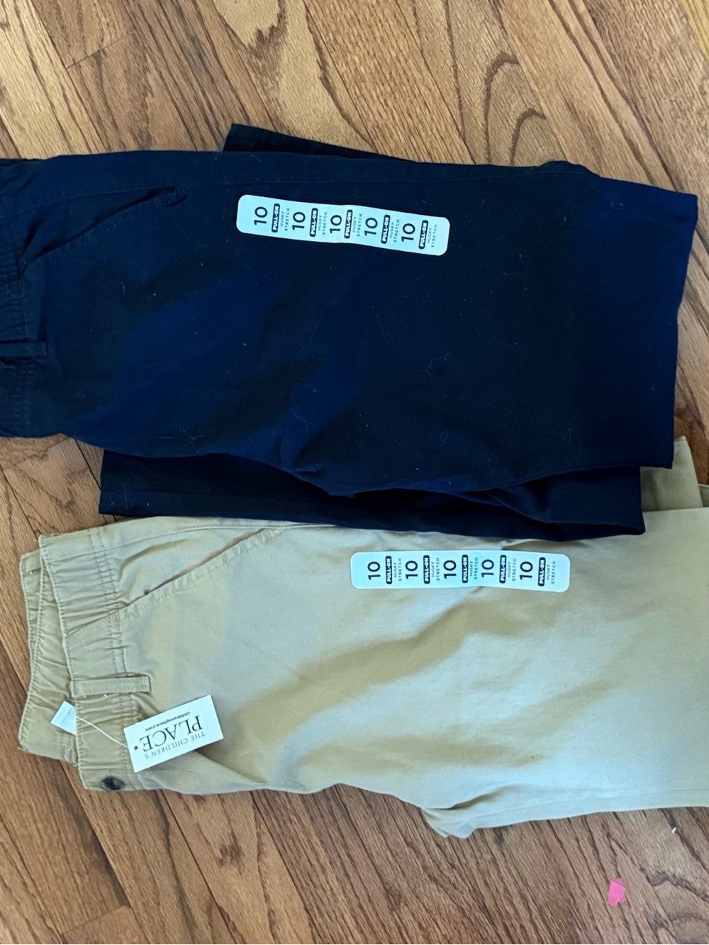 NWT The Children's Place Pull-On Pants - Navy and Khaki size 10 husky